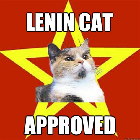 approved by lenin cat